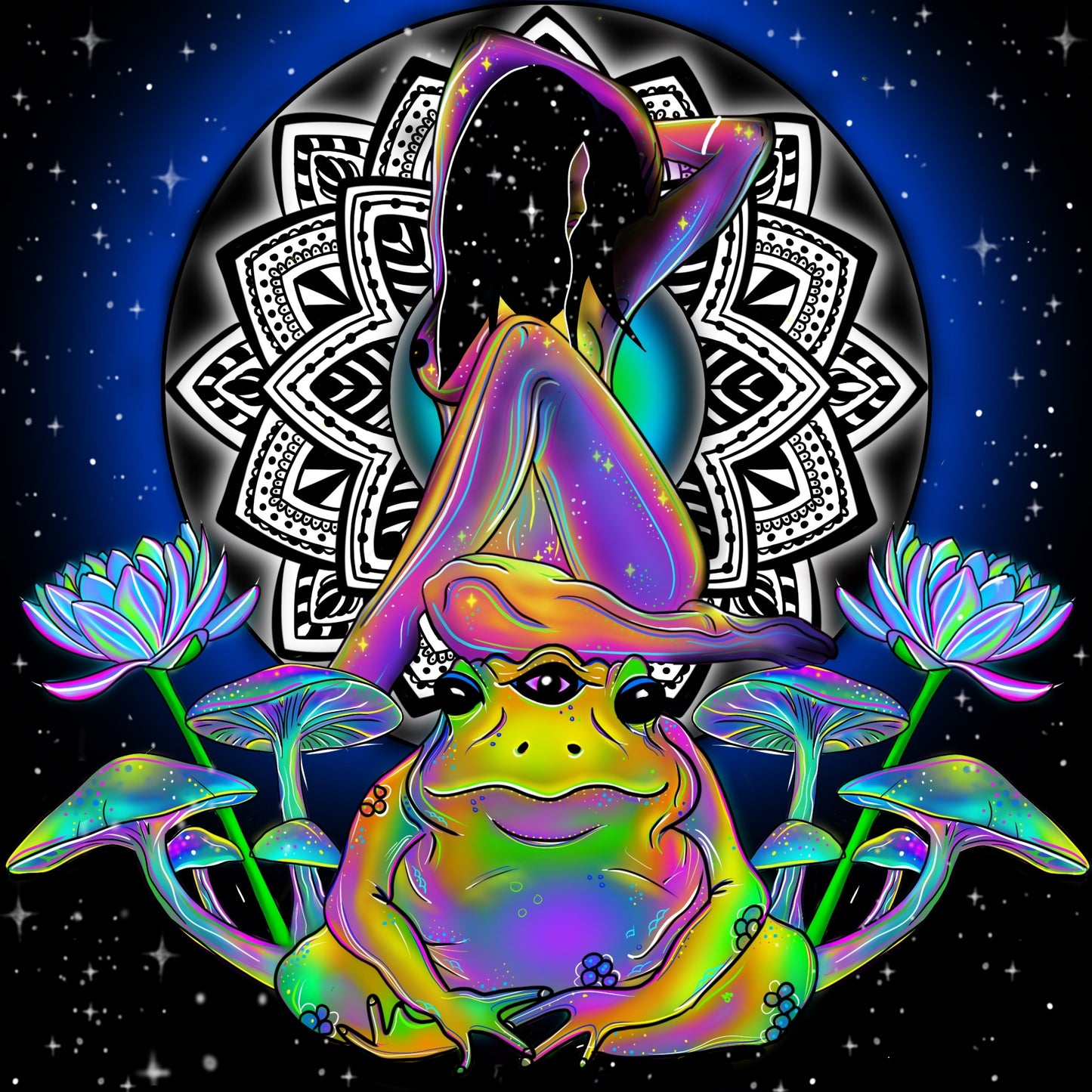 TOAD TRIP - UV/Backlight Tapestry - Matte